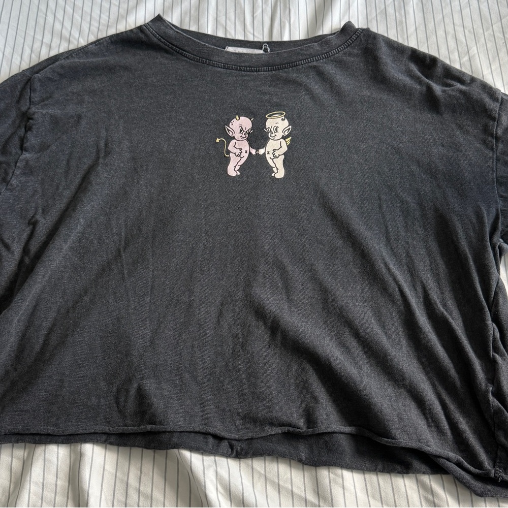 Urban Nation Gray Graphic Box Tee